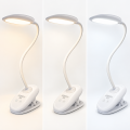 Настільна LED лампа акумуляторна Lebron L-TL-7506WH гнучка 5W 3000-6500K білий 15-13-52