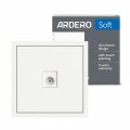 Розетка Ardero ER141TV-W Soft одинарна телевізійна біла 8633 Розетка Ardero ER141TV-W Soft одинарна телевізійна біла 8633