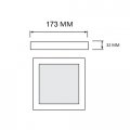 LED cветильник Horoz SELENA-18 18W 3000/4000/6500К белый 016-084-0018-010