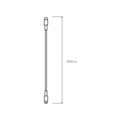 Кабель з'єднувальний зарядний Euroelectric Type-C to Type-C 1м Cable-C-L(30W)