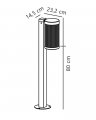 Уличный светильник Nordlux Coupar E27 IP54 черный 2218088003