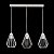 Подвесной светильник MSK Electric в стиле лофт NL 05371-3W