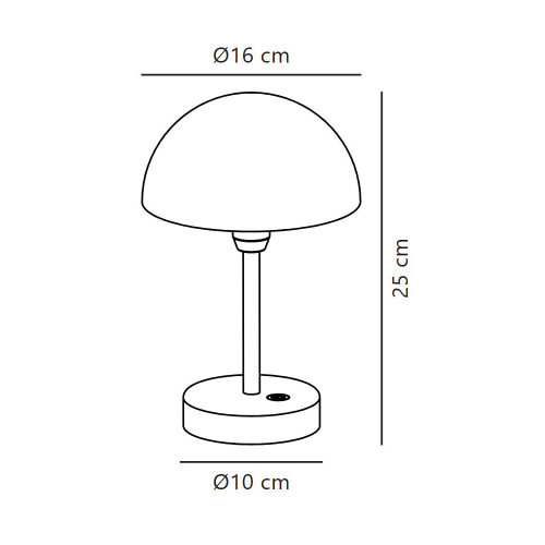 Настільна LED лампа Nordlux Ellen акумуляторна вулична 2.8W 3000K IP44 оливковий 2418015023