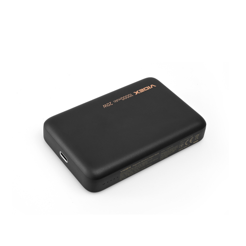 Портативное зарядное устройство (повербанк) Videx 10000mAh PD20W с беспроводной зарядкой Black VPB-331-B