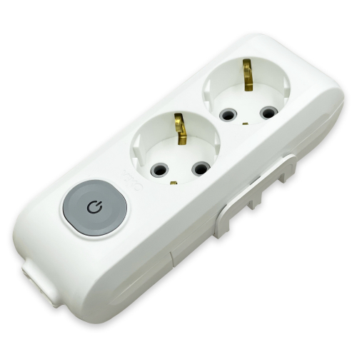 Колодка 2 гнезда Viko Multi-let c заземлением и кнопкой 90118200