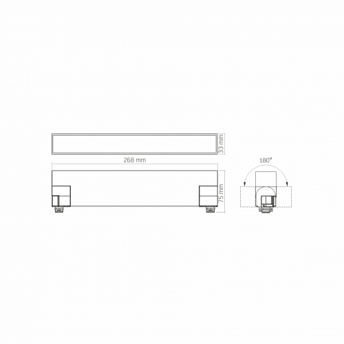 LED светильник трековый VIDEX TR05 15W 4100K черный VL-TR05-154B