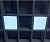 Система світильників грильято Svitlodar СГД18Вт 18W дубль (2шт) 6000К 100х100мм S-gr-18W-100-6000
