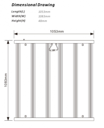 Фітосвітильник для рослин Black Label 660W (Samsung LM281B) GL660W
