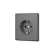 Розетка Videx Nota одинарна з заземленням сірий графіт VF-NT-SK1G-GR