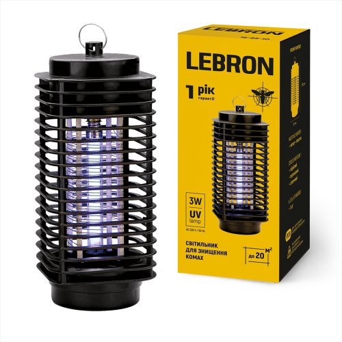Светильник для уничтожения насекомых Lebron 3W 16-85-10