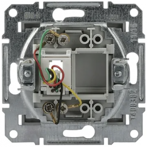 Розетка телефонная RJ11 4 конт. Schneider Asfora Сталь EPH4100162