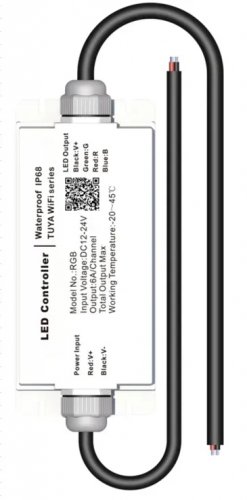 Контроллер управления Prolum RGB Wi-Fi 12-24V 18A IP68 TUYA TOUCH HomeLink 404025