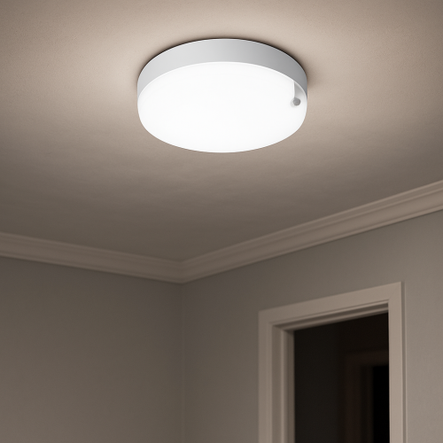 LED світильник акумуляторний ЖКГ Євросвітло CLB-01 10W 4200K IP65 з датчиком руху та фотореле 000059868