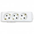 Колодка 3 гнезда Viko Multi-let c заземлением белая 90114300 Колодка 3 гнезда Viko Multi-let c заземлением белая 90114300