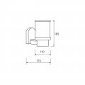 Уличный светильник Eurolamp DECO C Е27 IP54 черный BRA-1xE27(DECO)C