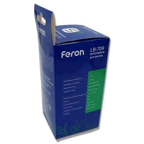 LED фитолампа Feron LB-709 11W E27 (40140) 7220