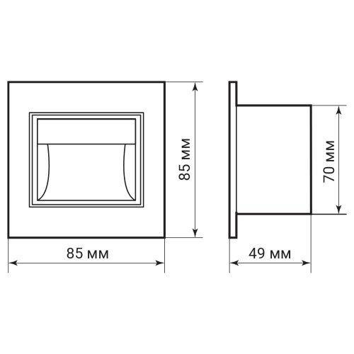 Точковий LED світильник Ardero DH1010ARD 3W 3000К IP54 8579