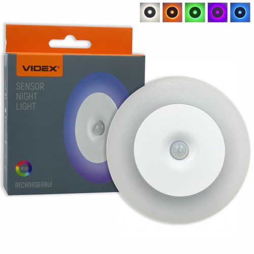 LED світильник акумуляторний Videx з датчиком руху 1200mAh VL-NL114W-G