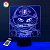 3D светильник "Кот Степан" с пультом+адаптер+батарейки (3ААА) 457ПР565447-2