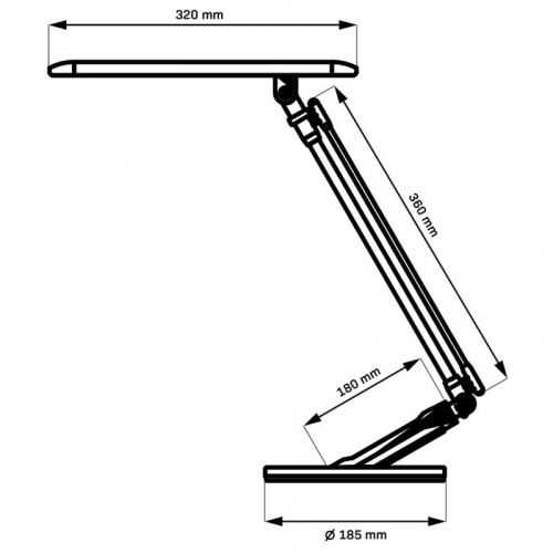 Настільна LED лампа Goldlux Optimum USB 7W 3000K/4000K/6000K білий 324979