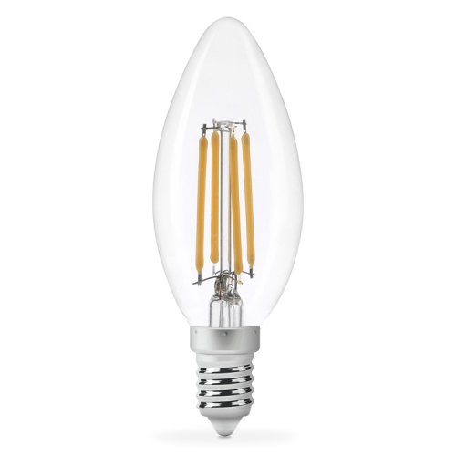 Світлодіодна LED лампа Titanum Filament C37 4W E14 4100K TLFC3704144