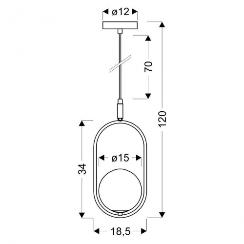 Подвесной светильник Candellux CORDEL 31-73457