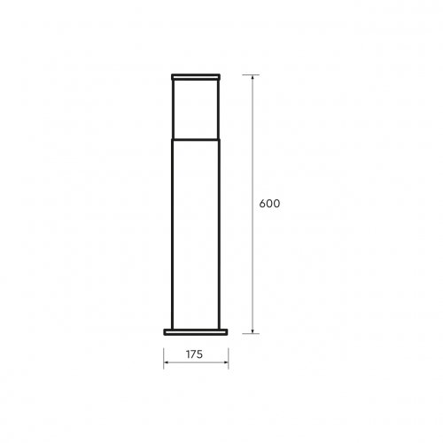 Уличный светильник Eurolamp DECO C Е27 IP54 черный CL-1xE27(DECO)C