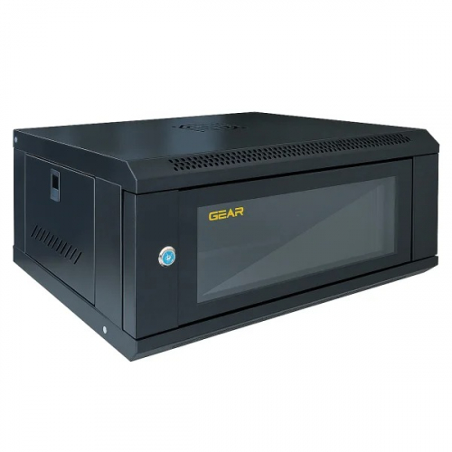 Шафа серверна настінна Gear 19 4U з полицею GWMSN-4U-600-450