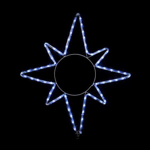 Led гирлянда DELUX Motif Star 130шт 0,65х0,75м белый 90012985