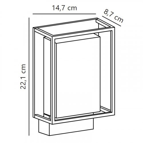 LED світильник вуличний Nordlux Nestor 8W 2700K IP44 49041003