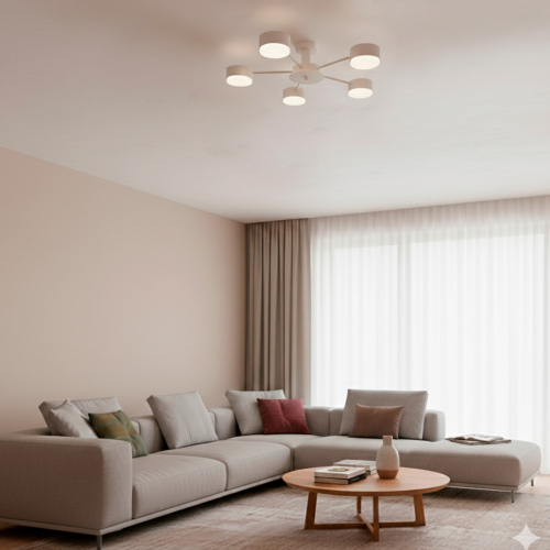 Cветильник накладной Eurolamp под лампы 5xGX70 IP20 белый LED-LR-5хGX70(white)