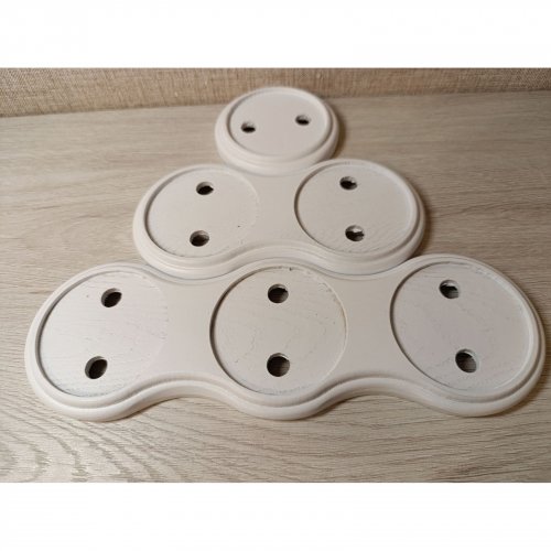 Рамка RE деревянная белая Двухпостовая RE 81238-02