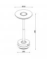 Настольная LED лампа аккумуляторная Kloodi 5W 2700K/4000K/6500K IP20 черный TA-5V CLA CCT BK Настольная LED лампа аккумуляторная Kloodi 5W 2700K/4000K/6500K IP20 черный TA-5V CLA CCT BK