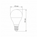 Світлодіодна LED лампа Titanum G45 6W E14 3000K TLG4506143