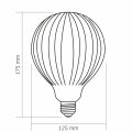 LED лампа Videx Filament G125 4W 3000K E27 VL-DG125175-WZTMO