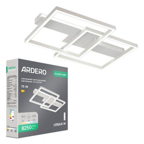 LED світильник Ardero AL6496-1ARD URBAN W 72W 3000-6000К з пультом (81062) 9048