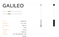 Підвісний світильник Azzardo Galileo LED 15W 3000К 750лм AZ4069