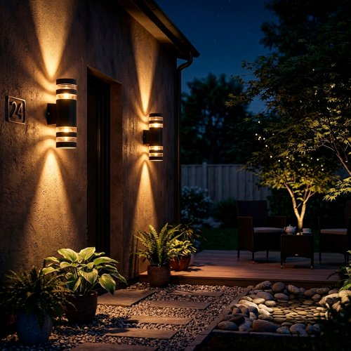 Уличный светильник Eurolamp DECO L 2хЕ27 IP54 черный BRA-2xE27(DECO)L