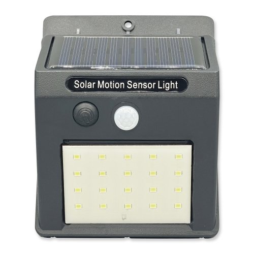 LED светильник уличный Goldlux Box на солнечной батарее 2.2W 6400К IP44 с датчиком движения 307644