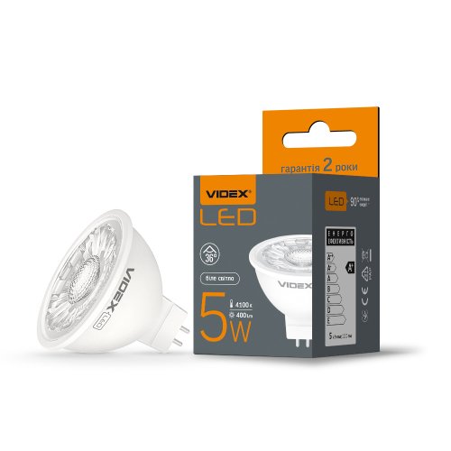 LED лампа Videx MR16eL 5W GU5.3 4100K VL-MR16eL-05534