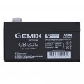 Акумуляторна батарея Gemix Security Series AGM 12В 1.2Ah black GB12012