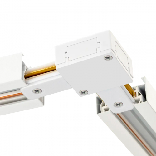 Соединитель Eurolamp для магнитного шинопровода угловой CNCTR-TR(white)C