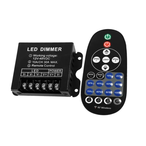 Радіо димер з пультом OEM RF 30A 12-48V 3 канальний D-30A-RF23-B 25595 Радіо димер з пультом OEM RF 30A 12-48V 3 канальний D-30A-RF23-B 25595