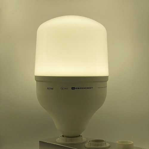 LED лампа Евросвет 60W Е27 + Е40 4200K (VIS-60-E40) 000042334