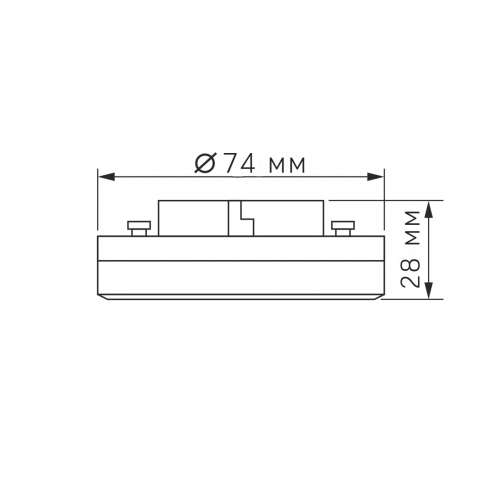 LED лампа Videx 10W GX53 4100K VL-GX53-10534
