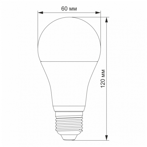 LED лампа Videx A60e 12W E27 4100K с датчиком движения VL-A60e-12274-S