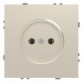 Розетка Ardero ER111-C Soft одинарная без заземления шампань 8672