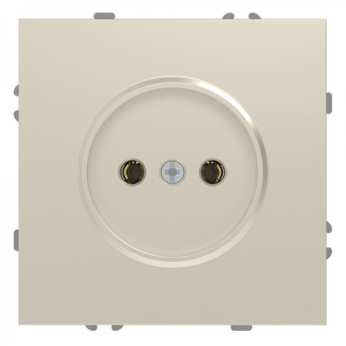 Розетка Ardero ER111-C Soft одинарная без заземления шампань 8672