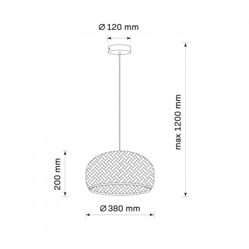 Підвісний світильник Goldlux Korfu E27 бежевий 329110