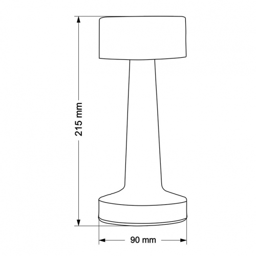 Настольная LED лампа Goldlux Simply аккумуляторная 2700K/4000K/6500K IP20 USB серебро 327512
